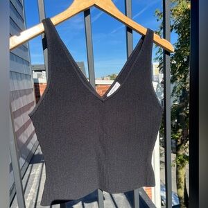 Aritzia Black Sculpt Knit Tank Top Size M